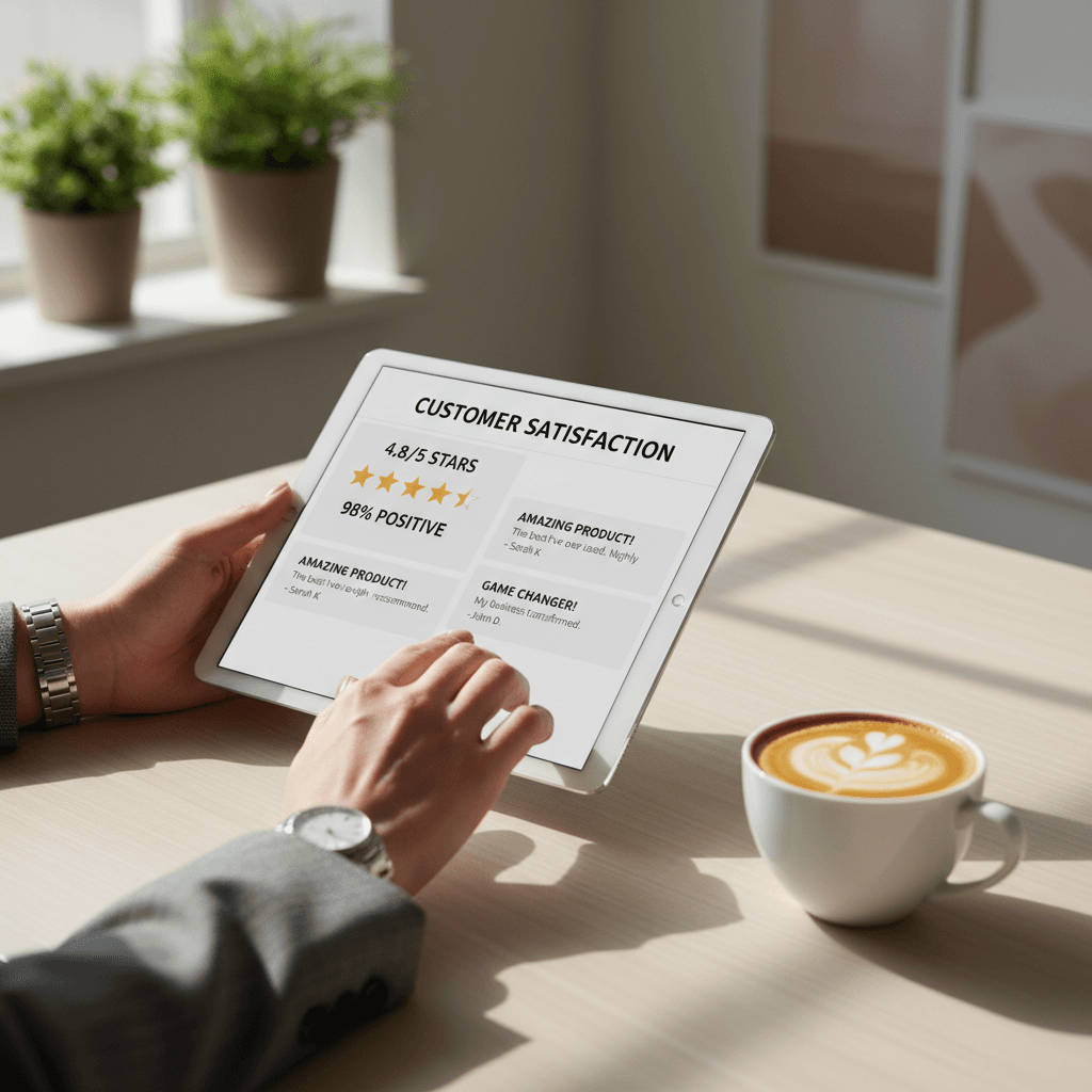 Review management display